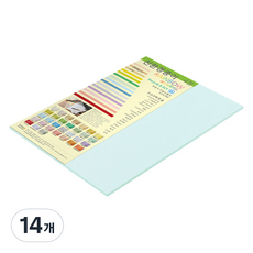 paperculture 彩虹厚雙面卡紙 205g 15 水藍色, 4開, 14個