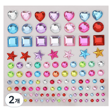 inart 多用途漂亮寶石貼紙, 2個, 混色