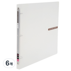 에코청운 칼라칩 미니 O링 바인더 3공 A4 2cm, 투명, 6개