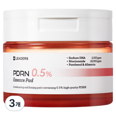 리더스 PDRN 0.5% 에센스 토너패드 135ml, 3개, 70매입