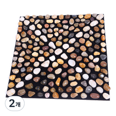 Bonitory 腳底按摩墊 40 x 40 cm, 2個, 白色斜紋