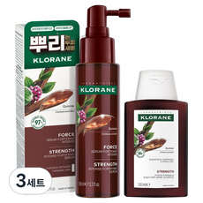 클로란 퀴닌 안티에이징 두피 세럼 100ml + 샴푸 100ml 세트, 3세트