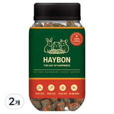 헤이본 토끼 티모시팝 기니피그 친칠라 수제간식 티모시건초, 120g, 2개
