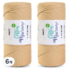 니뜨 뉴 코튼 마크라메실 150g, 6개, 04베이지