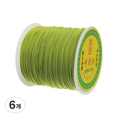 나일론 매듭실 실팔찌 만들기 0.8mm, Olive, 6개