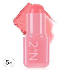 2aN 口袋棉花腮紅棒 3.5g, 02 Cotton Fizz, 5入
