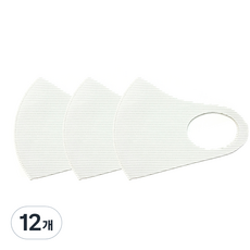 스파시스 구리 CF 마스크 시그니처 S, 화이트, 12개, 1개입