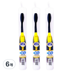 NTB Plus 153 黑毛牙刷, 6個, 1入