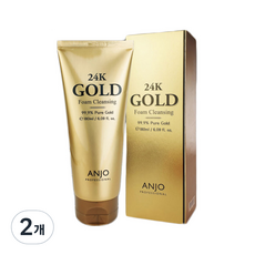 ANJO 24K 골드 폼 클렌징, 100ml, 2개