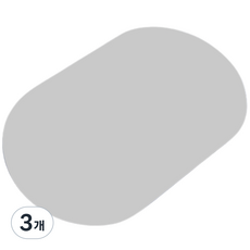 MUAMUA 珪藻土腳踏墊, 3個, 淺灰色