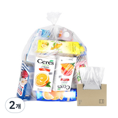 담다비닐 이지롤 분리수거용 쓰레기봉투 60p, 40L, 2개