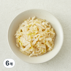 킨더가든 우리아이 백김치 볶음, 80g, 6개