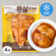 곰곰 통살 닭가슴살 허니소이맛 (냉동), 100g, 4개, 1개입