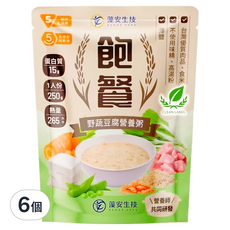 飽餐 野蔬豆腐營養粥, 250g, 6個