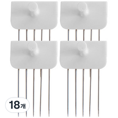 KOKKOPIN 檸檬藝術有限公司 直代釘, 白色, 18個