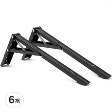 지오비즈 접이식 선반대 대형, 블랙, 6개