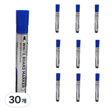 SEOWOO 易擦拭液態白板筆, 30個, 藍色