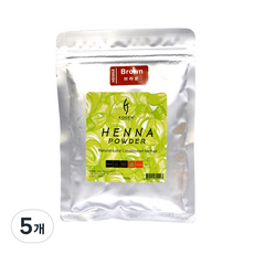 코겐 헤나파우더 염색약 100g, 브라운, 5개