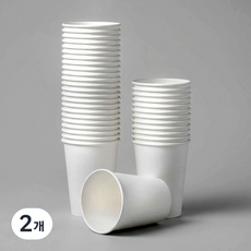 커피세븐 무지 종이컵 300ml, 50개입, 2개