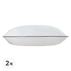 스마일깨비 탄성 좋고 가벼운 깃털 베개솜 600g, 브라운엣지 싱글, 2개