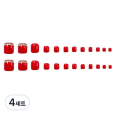 비투윈 패디팁 세트, 4세트, 레드 큐빅 젤타입
