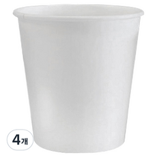 益樂生活 無印刷紙杯 180ml, 1000入, 4個