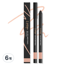 LIPHIP 防暈染眼線膠筆 0.4g, 05 Pink Beige, 6支