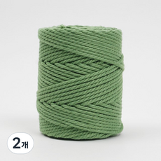 SEVY 編繩棉繩 450g 4mm*100m, 10 淡艾草, 2個