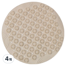 포텐키트 實用腳底按摩墊 30 x 30 cm, 4個, 棕色