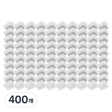 Market Plan 多用途電線整理夾, 透明, 400個