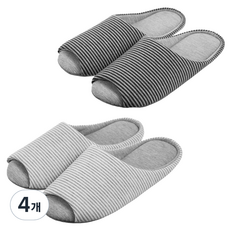 BASE ALPHA ESSENTIALS 可水洗室內拖鞋 2雙, 4個