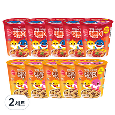 Otaste 碰碰狐聯名辣炒年糕杯 番茄口味 5入+宮廷烤肉口味 5入, 1.07kg, 2組