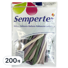 셈퍼텍스 요술풍선 260S, 랜덤발송(파스텔더스크 크림, 파스텔더스크 로즈, 파스텔더스크 라벤더, 유칼립투스), 200개