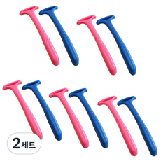 CHILSUNG 足部去角質刀 藍色 5入+粉色 5入, 單品, 2組, 1組