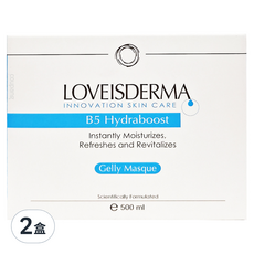 LOVEISDERMA 愛斯德瑪 B5保濕凝凍面膜, 500ml, 瞬效保濕, 使肌膚恢復活力, 1罐, 2組