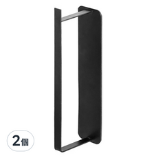 小麥購物 衣架收納架 單層 L821, 2個, 黑色