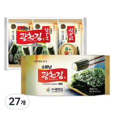 광천김 소문난 재래 도시락김, 27개
