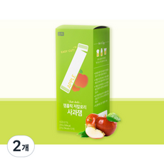 잼홀릭 저칼로리 사과 스틱잼 10p, 2개, 200g