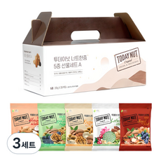 투데이넛 너트한줌 5종 견과세트 A 600g, 3세트