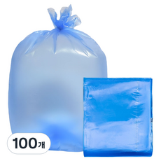 World Clean 分類回收加厚塑膠袋 藍色, 40L, 100個