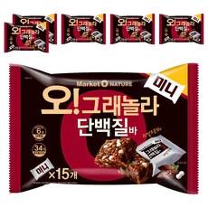 마켓오네이처 오 그래놀라 단백질바 미니, 192g, 6개