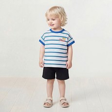 milkmile Smile Authentic Bear 條紋上下裝套組