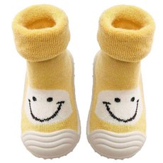 bebehome 寶寶學步鞋 黃笑臉 膠底防滑 兒童室內鞋, 23