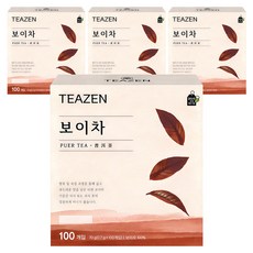 티젠 보이차, 700mg, 100개입, 4개