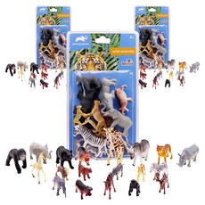 animal planet 動物星球 動物吸塑人物模型套裝 19 件, 3套