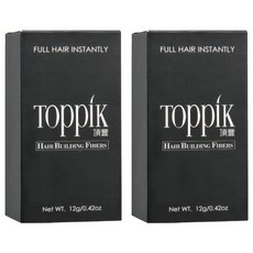 TOppiK 增髮纖維 12g, 白色 WHITE, 2瓶