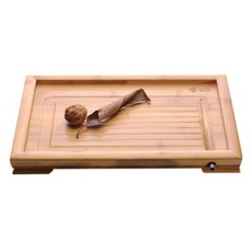 名匠平安竹茶托 PJ800 小 35.5*24.5*3.8cm, 混色, 1個