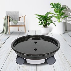 花盆世界可拆卸圓形花盆架, 梵塔黑, 1個