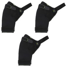 BODYWRAP 그린라벨 어깨보호대 조절형 스판스트랩형 블랙그린, 3개