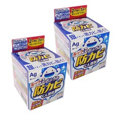 LION 獅王 Ag浴室去污清潔煙霧劑 無死角清潔可達1~2個月 銀離子零污染殺菌, 4g, 2盒